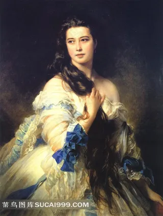 世界著名人物油画里姆斯基柯薩柯夫夫人