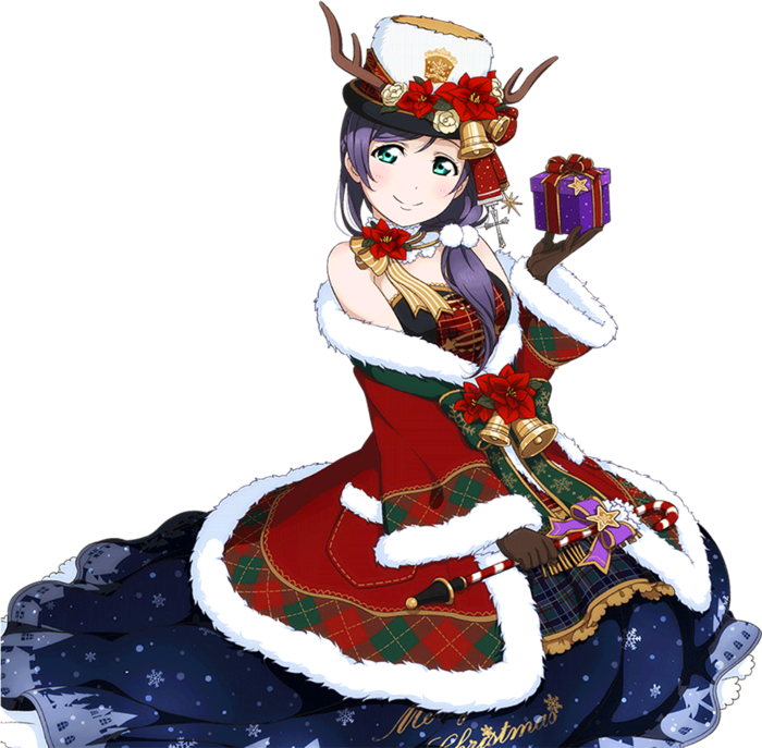 红色女孩圣诞节素材卡通简笔人物