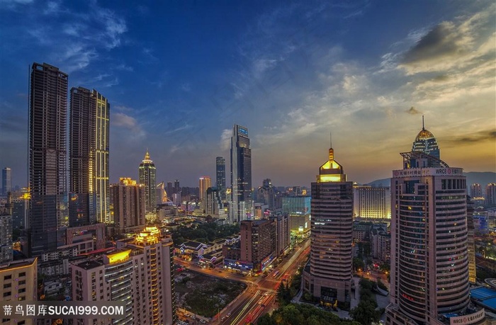 无锡夜景 市中心