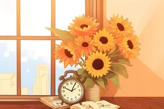 鲜花阳光书籍温馨唯美背景