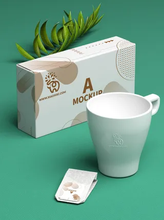 包装智能贴图样机VI效果PSD素材