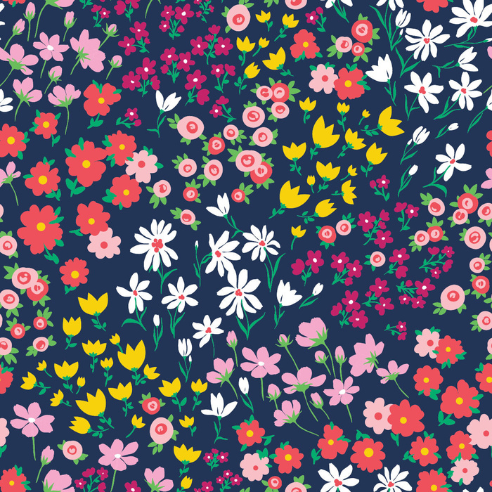 花卉唯美手绘花朵面料纹理手机壳布料面料印花服装矢量图案素材