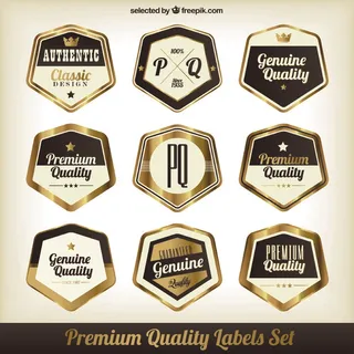 免抠光泽优质标签