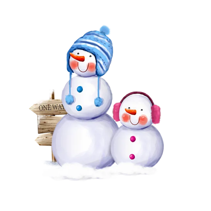 雪人卡通简笔