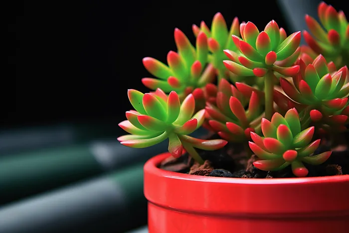 多肉植物盆栽摄影图(4032x2688)