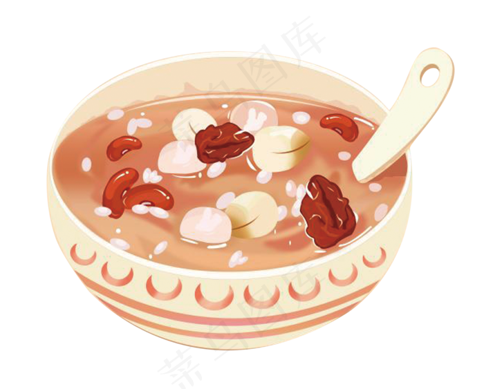 腊八粥节气碗卡通二十四节气