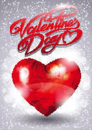 2.14情人节红心玫瑰背景