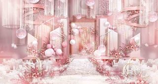 粉色浪漫婚礼效果图