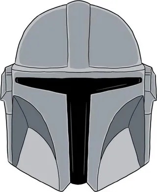 曼达洛人PNG图像头盔免抠