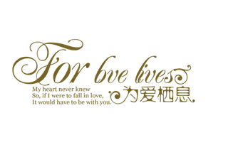 为爱栖息情人节