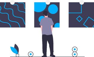 2.5d画展插画小图标素材