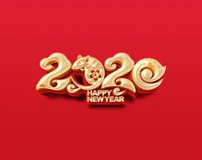 设计红色新年背景