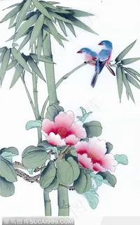 竹鸟图 竹鸟图