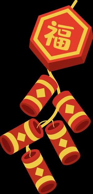 红色烟花爆竹免扣素材