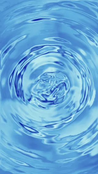 静谧蓝色水波纹 自然层叠圆形水波