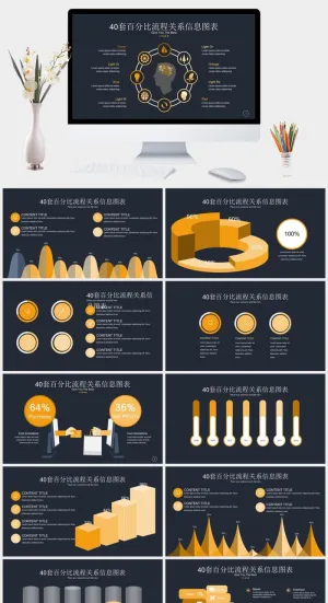 创意可视化图形图表商务通用PPT模