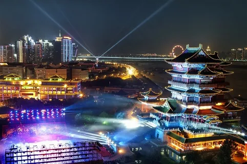 夜晚炫丽灯光城市风光 夜晚炫丽灯光城市风光