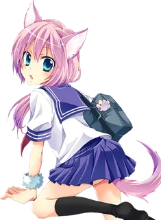 猫系女孩素材卡通