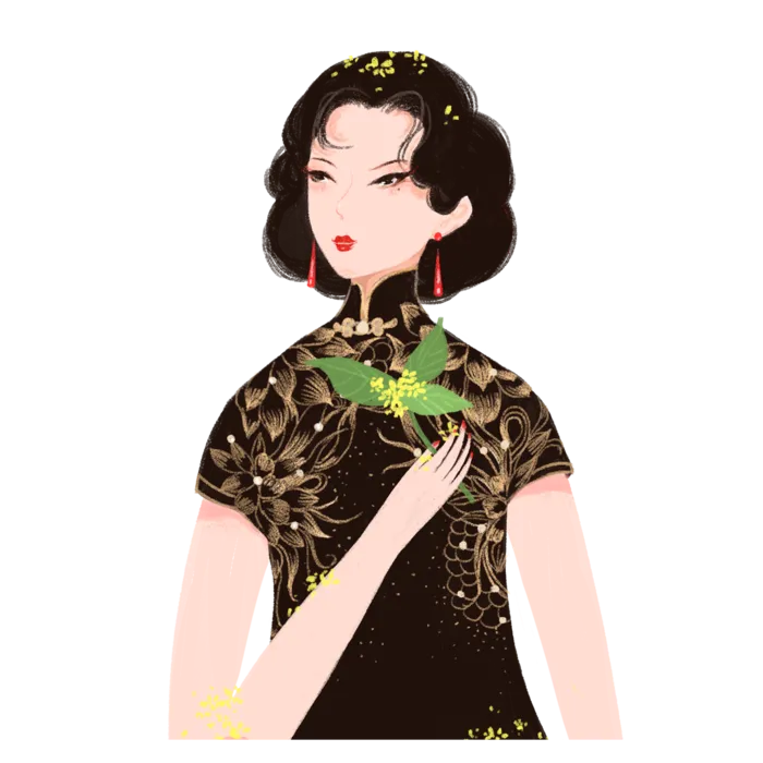 传统旗袍美女 (48)