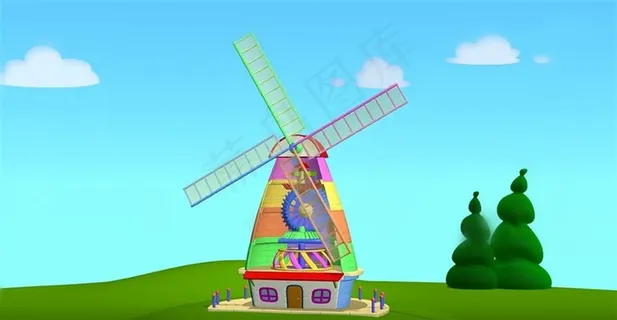 图片认知风车 图片认知风车