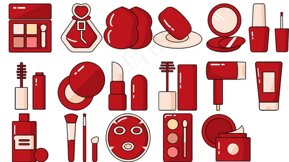 红色化妆品