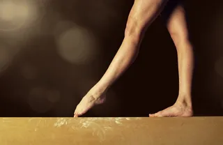 体操运动美脚图片