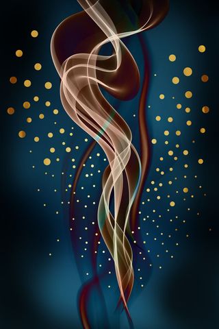 艺术创造蓝色背景墙