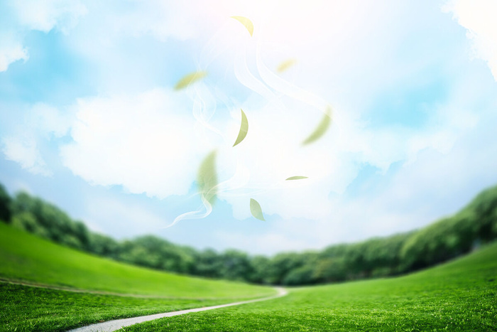 高清创意绿色环保背景图片公益海报展板宣传PSD分层平面设计素材