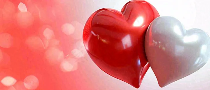 简约爱心3D立体，公益活动情人节感恩节(1680x720)