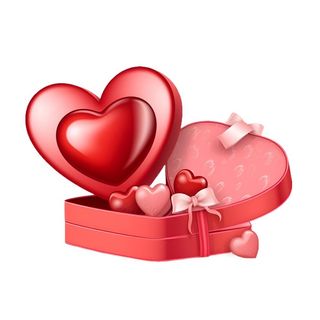情人节520爱心礼物礼盒浪漫免抠