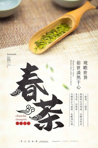 春茶上市 春茶海报模板