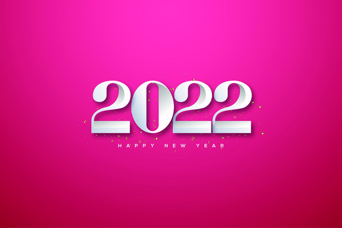 2022创意艺术字体新年虎年圣诞节数字立体质感文字AI矢量设计素材