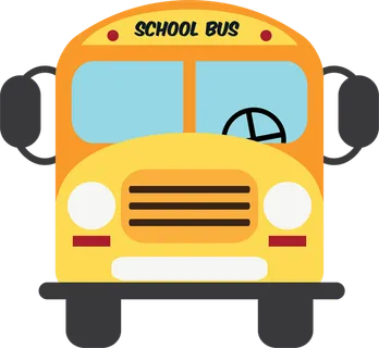 校车黄色卡通简笔少儿兴趣班