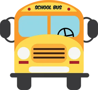 校车黄色卡通简笔少儿兴趣班