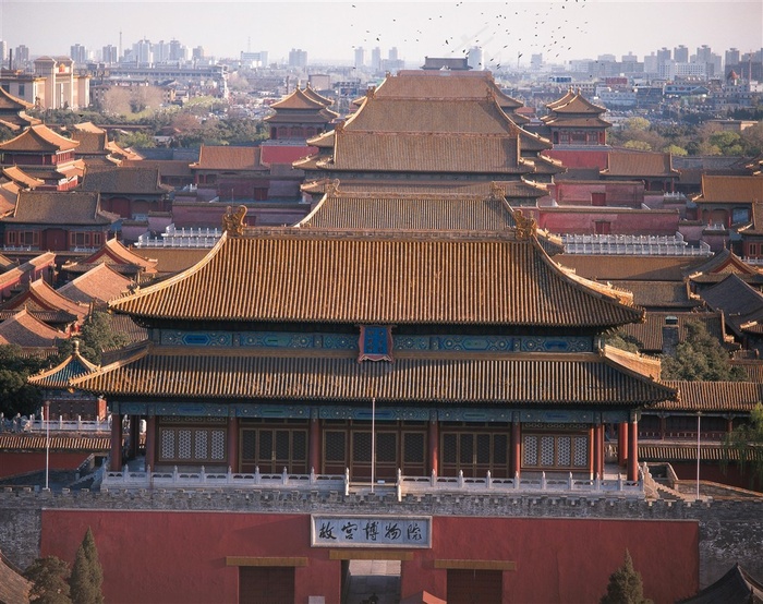 中国故宫城墙摄影图片