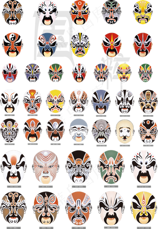 [京剧国粹]戏曲面具