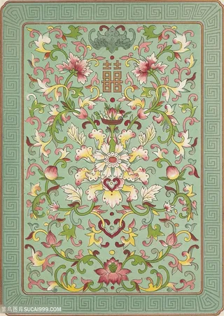 高清喜字中式传统纹样集锦中国风图片素材