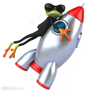 抱着火箭的青蛙