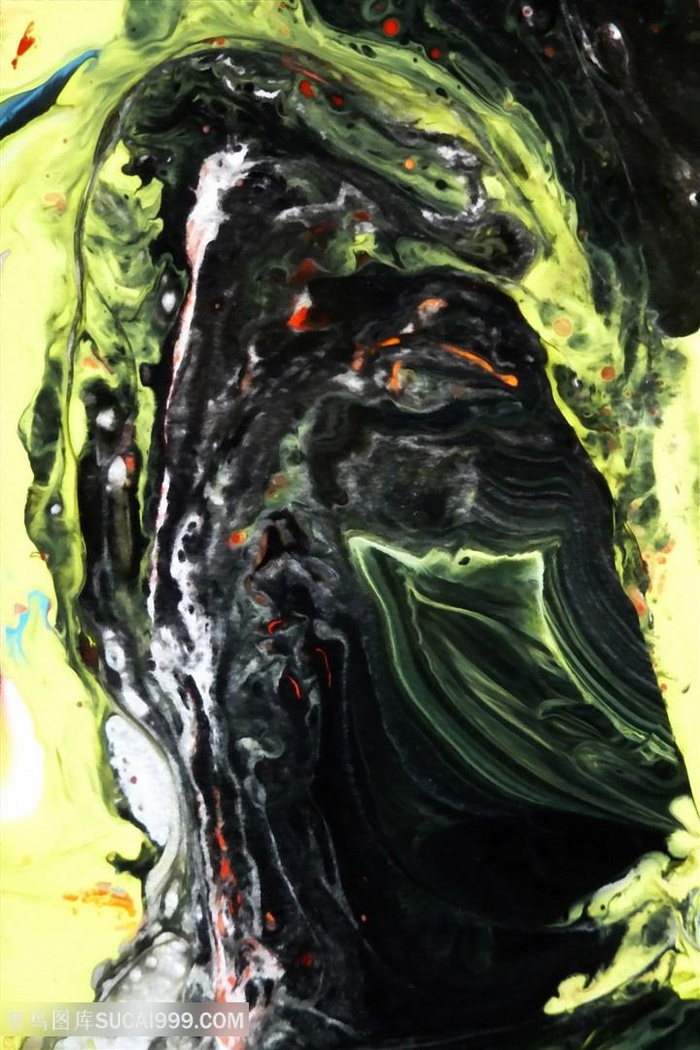 抽象时尚水彩油画