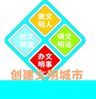 创建文明城市户外雕塑美陈主题公园立牌小品