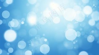 蓝色光圈光影光晕闪光粒子背景
