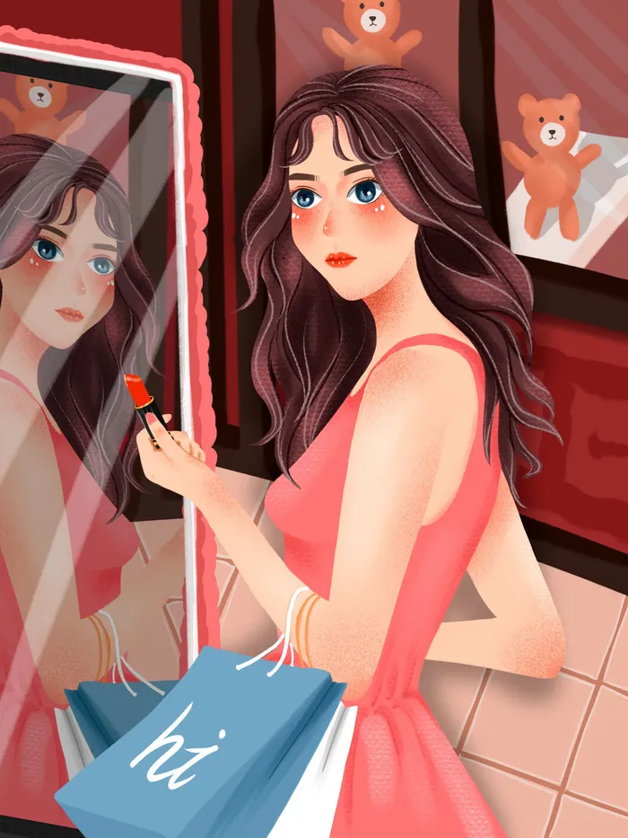 三八妇女节女神节插画
