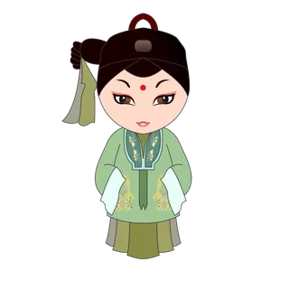 卡通京剧戏剧人物脸谱插画PNG图片 国潮中国风Q版戏剧人物PS素材