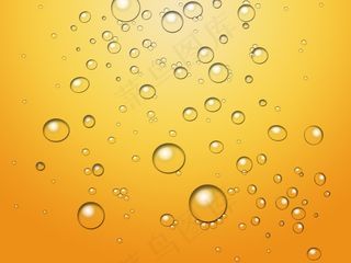 水珠橙色背景图片下载