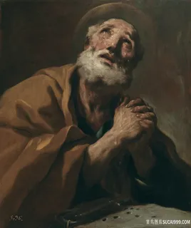 白胡须老人油画 白胡须老人油画