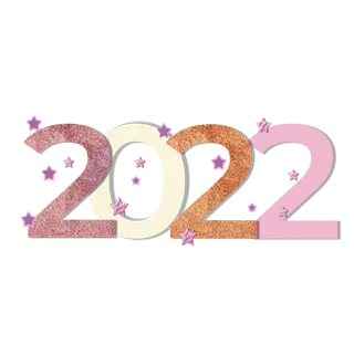 2022新年艺术创意字体虎年3D立体标题数字文字png免抠字素材