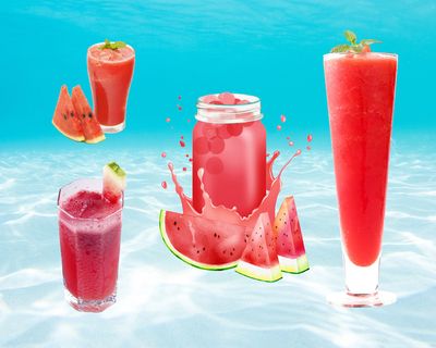 西瓜汁免抠素材集合