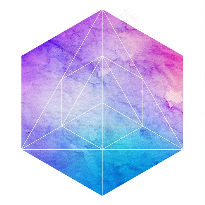 多色的水彩背景