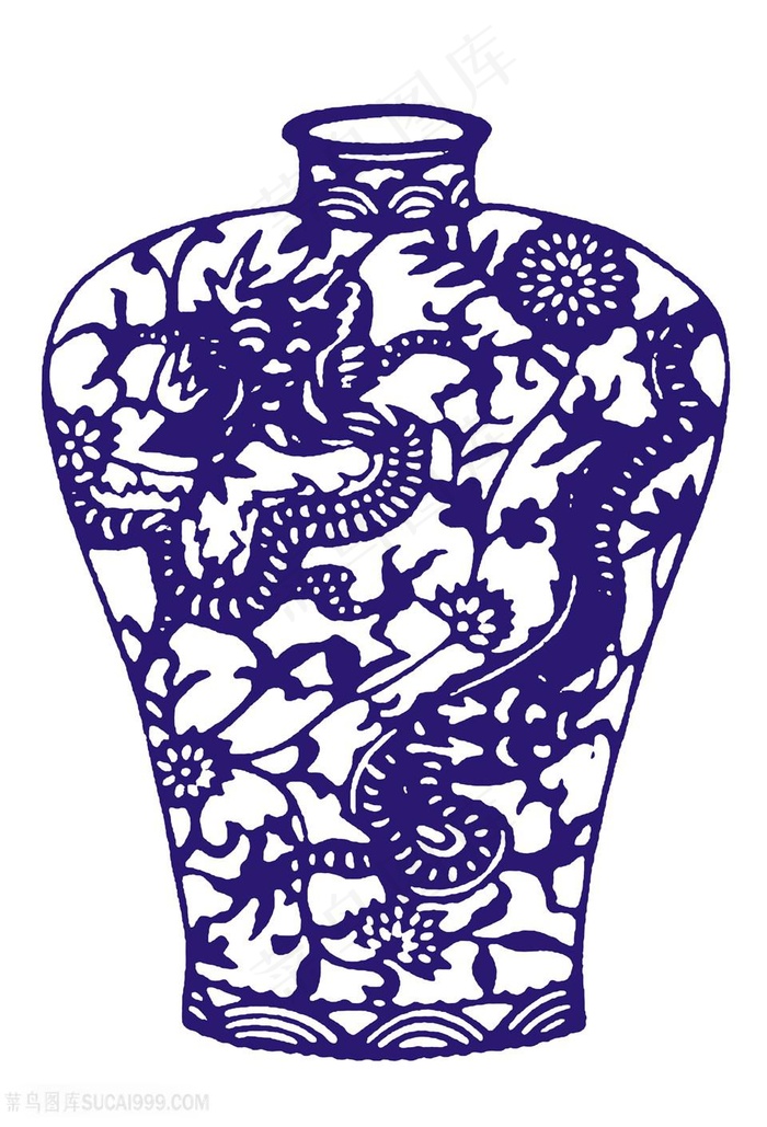 中国龙国粹青花瓷中国风图片