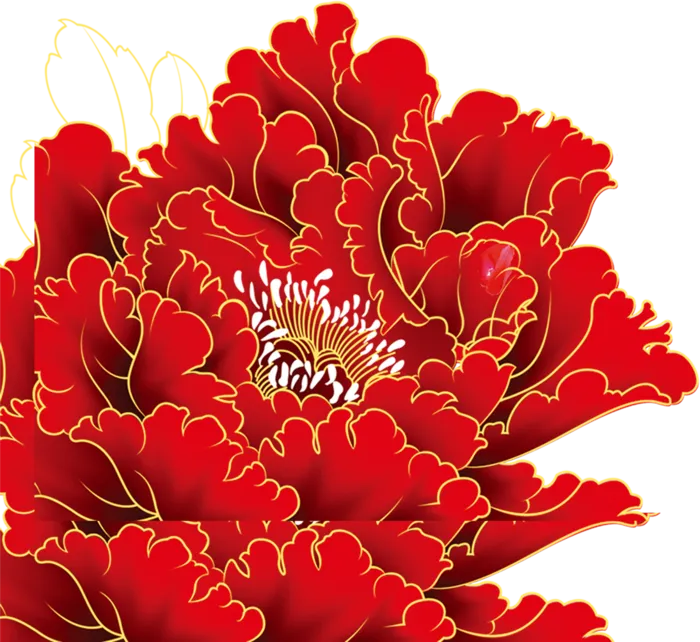 红色鲜花免扣素材